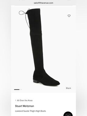 NWT Stuart Weitzman Lowland Suede Thigh-High Boots Size 9 includes Box